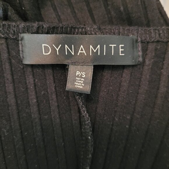 Dynamite Women's Rib Knit Midi Button-Up Dress - Picture 2 of 3